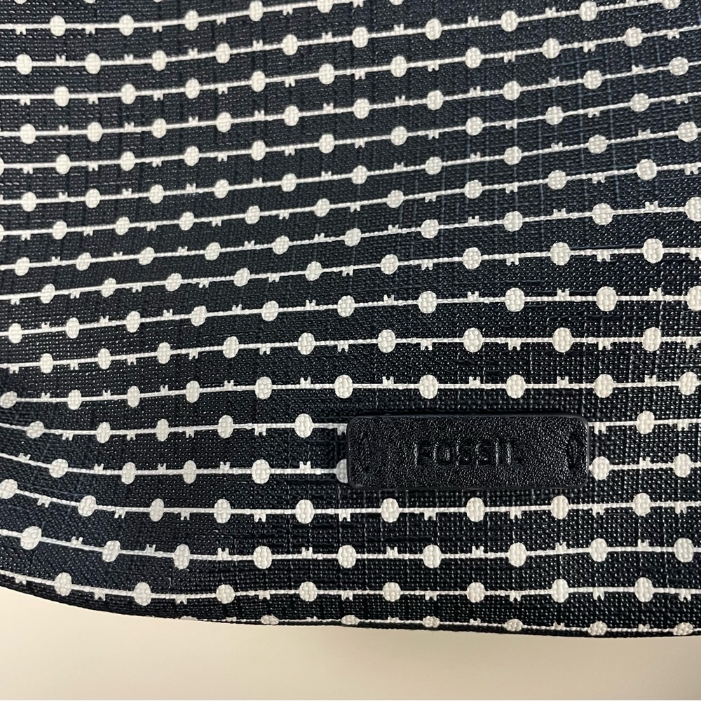 Fossil Fiona Black Printed Adjustable Crossbody P… - image 3